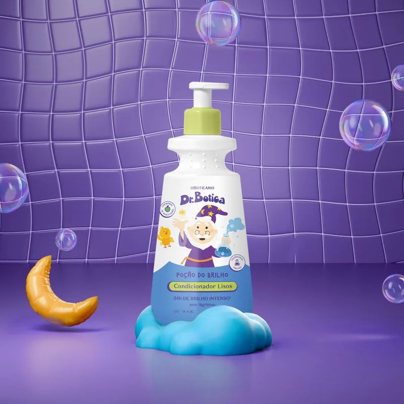 CONDICIONADOR INFANTIL CABELOS LISOS 1A � 2C DR.BOTICA PO��O DO BRILHO 400ML